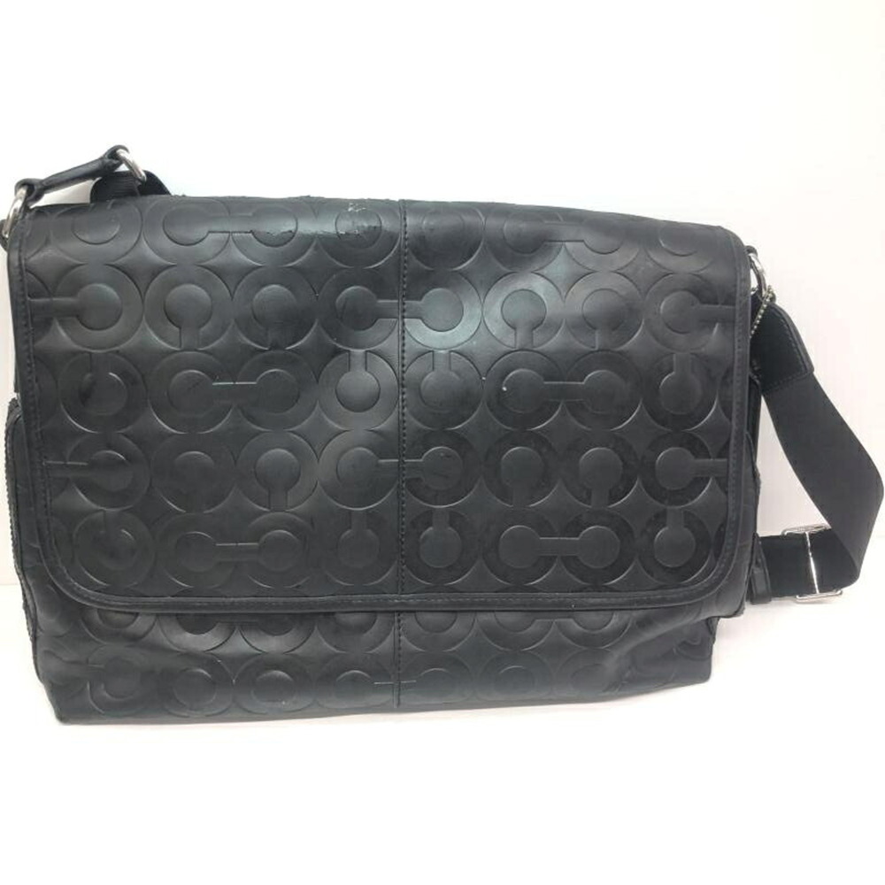 COACH Signature Shoulder Bag, Black, 70250